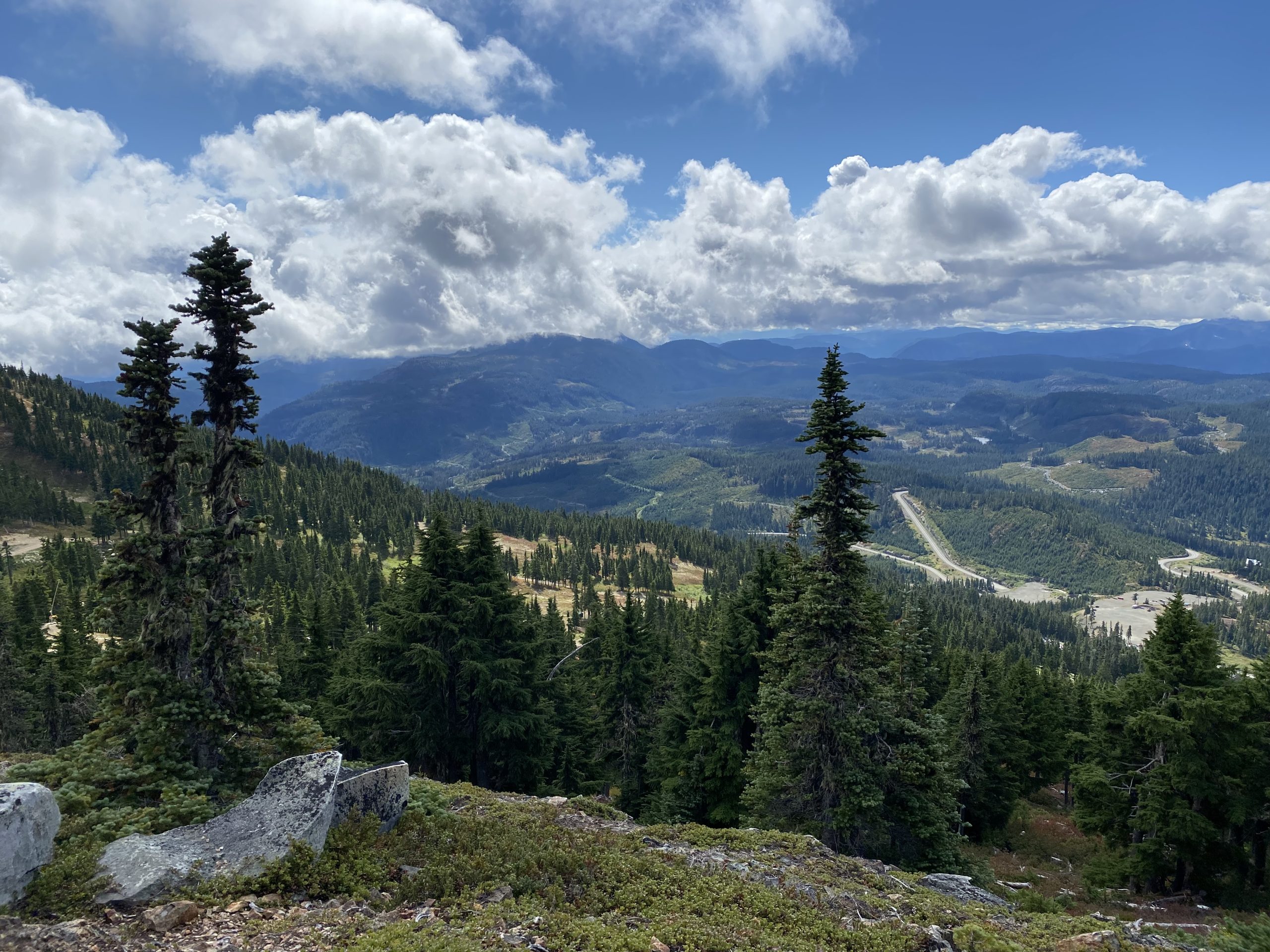 Beautiful view of landscape from Mt Washington