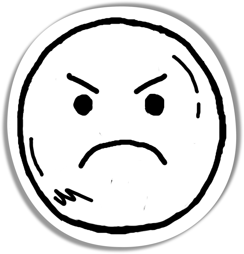 Frustrated face